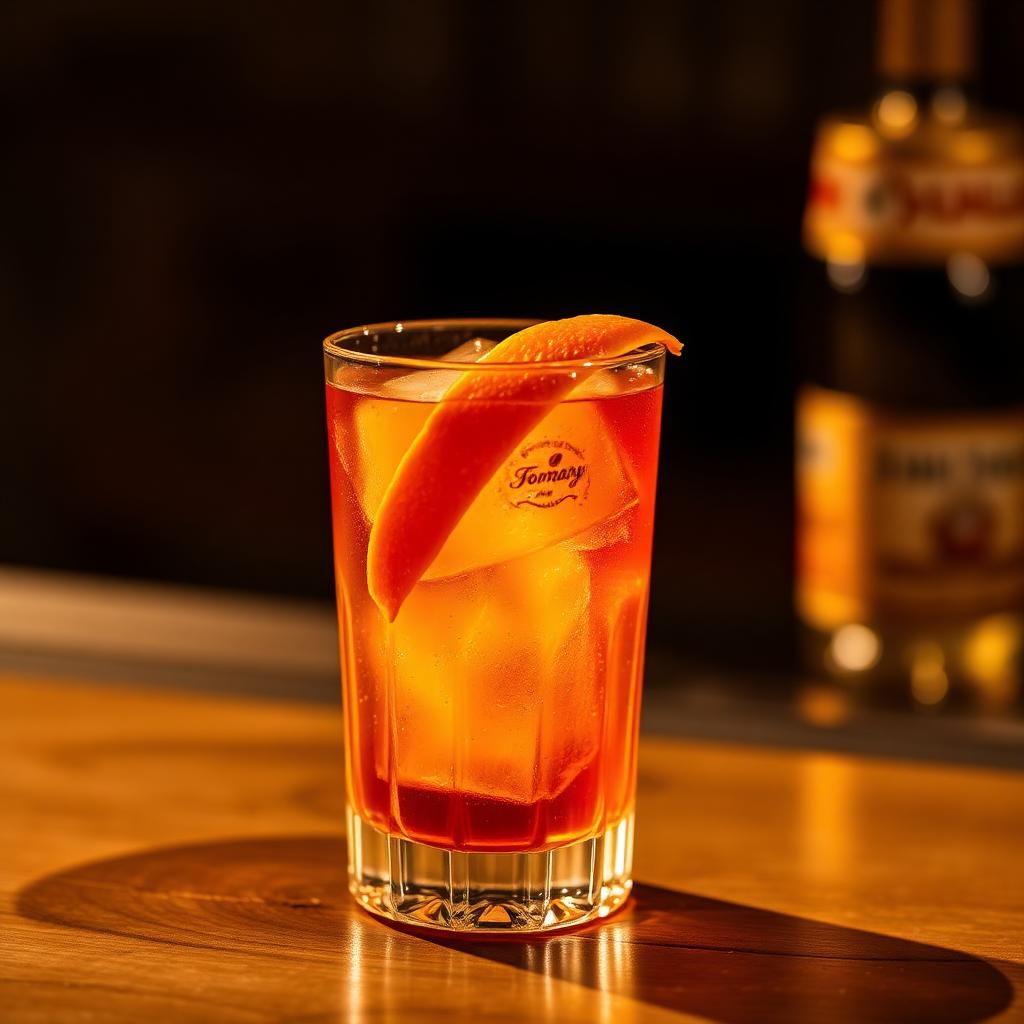 Signature highball cocktail